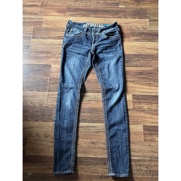 Y2K Women’s Hydraulic Bailey Skinny Jeans Size 7/8 - Picture 1 of 3